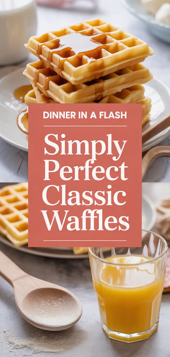 A photo of Simply Perfect Classic Waffles Recipe