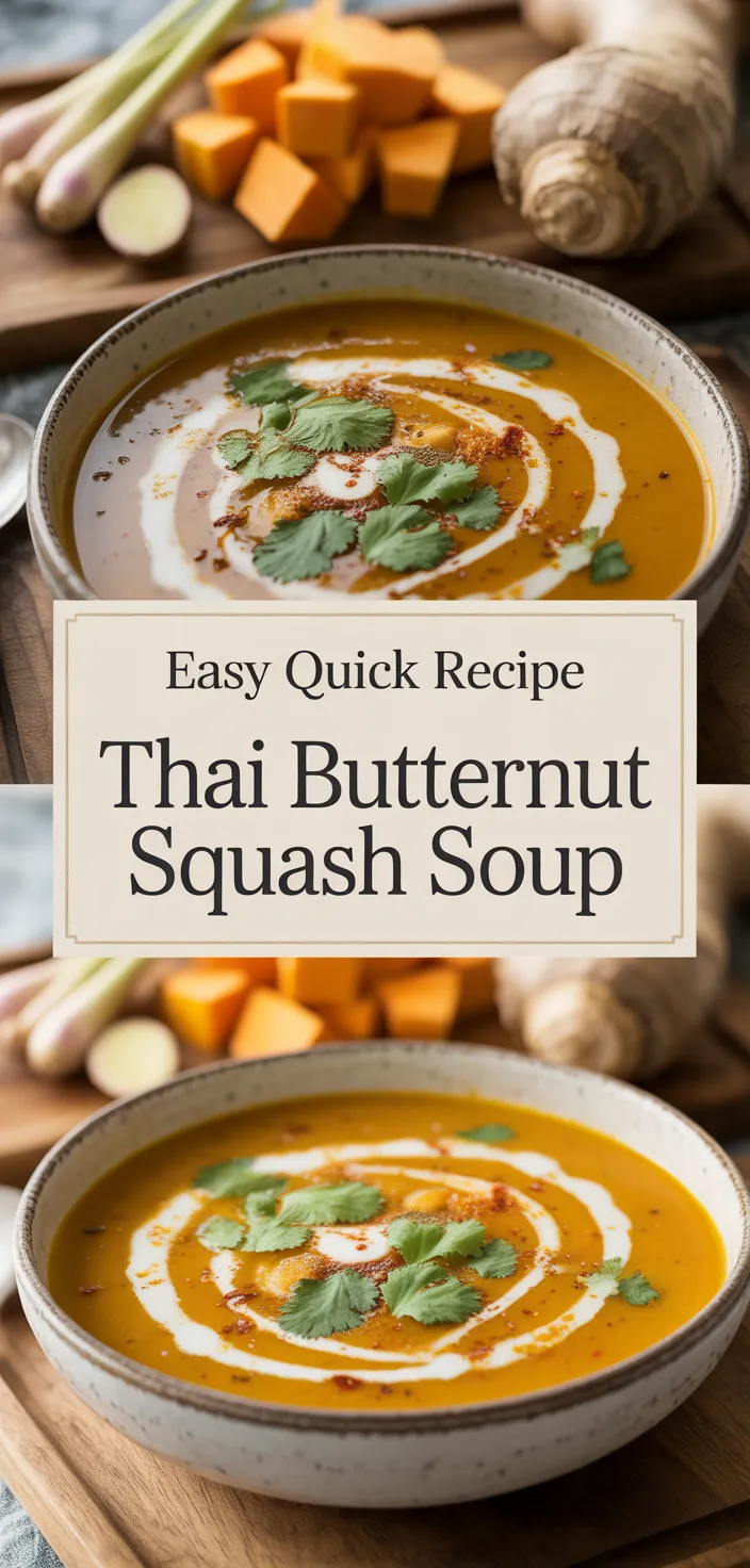 A photo of Thai Butternut Squash Soup Recipe