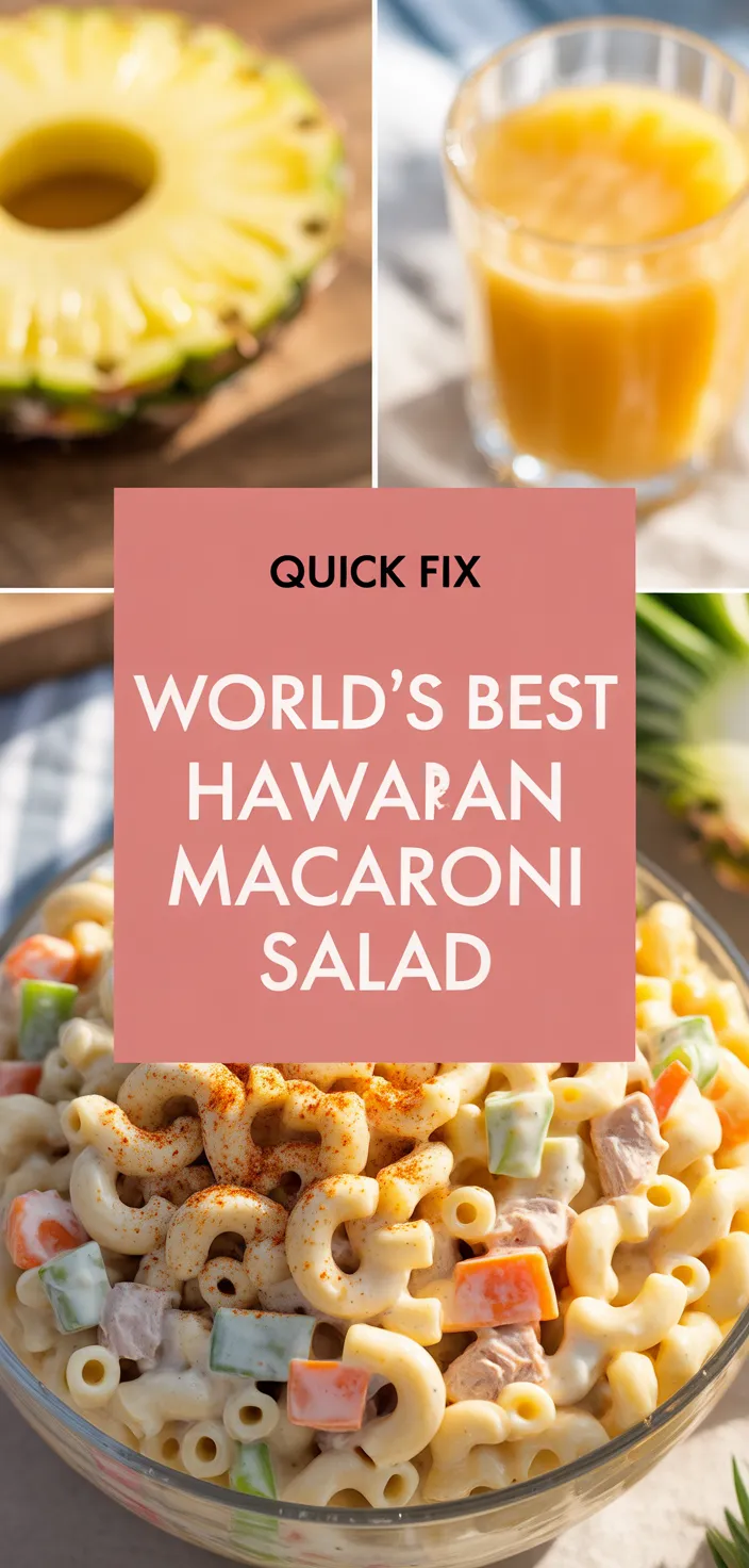 A photo of World's Best Hawaiian Macaroni Salad Recipe