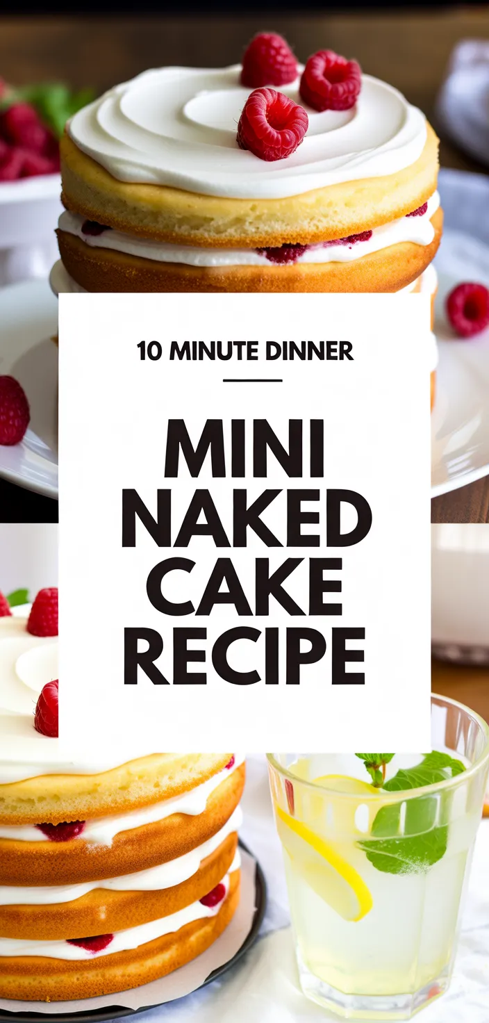 A photo of How To Make Perfect Mini Naked Cakes Recipe